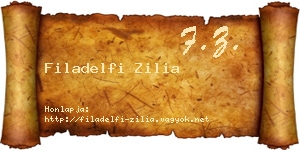 Filadelfi Zilia névjegykártya
