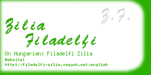 zilia filadelfi business card